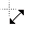 Black White Diagonal Resize 2.cur Preview