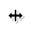 Horizontal Resize Toolbar v3 (Black).cur HD version