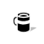 Cup of Coffee Left Handed v3 (Black).cur HD version