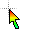 Red orange and green gradient cursor.cur