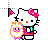 hello kitty with dog normal select.cur Preview