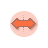 Horizontal Resize Orange Circle.cur Preview