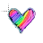 rainbow heart II normal select.cur Preview
