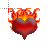 red flaming heart normal select.ani Preview