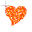 orange glitter heart normal select.ani Preview