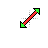 Resize Forwardslash Green and Red Type 1.cur Preview