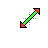 Resize Forwardslash Green and Red Type 2.cur Preview