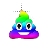 rainbow poo normal select.cur