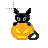 halloween cat with pumpkin normal select.cur Preview