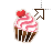 pink cupcake left select.cur Preview