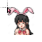 rabbit girl cursor.cur Preview