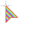 Checkered Rainbow Cursor.cur Preview