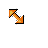 3d orange diagonal resize 1.ani Preview