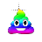 Rainbow Poo.cur Preview