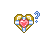 Gold Cross Heart Shield Help Select.cur