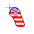 American flag paw normal select.cur Preview