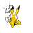 Pikachu Thief diagonal resize left.cur Preview