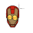 Iron Man mask fire left select.cur Preview