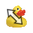 rubber duck diagonal resize right.cur Preview