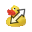 rubber duck diagonal resize left.cur Preview