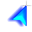 Fluoro blue cursor left .cur Preview