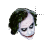 Joker face left select.ani Preview