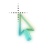 blue to green fade cursor.cur