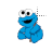 Baby Cookie Monster left select.cur