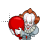 Pennywise gif normal select.ani Preview