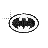black & white batman logo normal select.cur Preview
