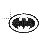 black & white batman logo normal select.cur