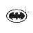 black & white batman logo left select.cur Preview