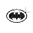 black & white batman logo left select.cur