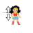Wonder Woman vertical resize.cur Preview