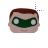 Green Lantern head left select.cur Preview