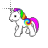 Unicorn 8-bit swirl normal select.ani Preview