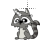 raccoonicorn left select.cur