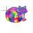 rainbow cat normal select.cur