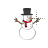 Snowman left select.cur Preview