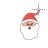 Santa face left select.cur