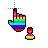 Rainbow Person 32x32 fixed.cur Preview