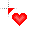 red heart cursor.cur Preview