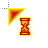 yellow to red cursor working in background.cur Preview