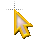 Yellow Glass Arrow.cur Preview