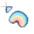 pastel rainbow normal select.cur