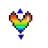 rainbow heart vertical resize.ani Preview