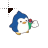 penguin spraying static cursor.cur