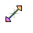 Pastel Rainbow Diagonal Resize Right.cur Preview