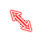 red_neon_diagonal1.cur Preview