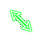 green_neon_diagonal1.cur Preview